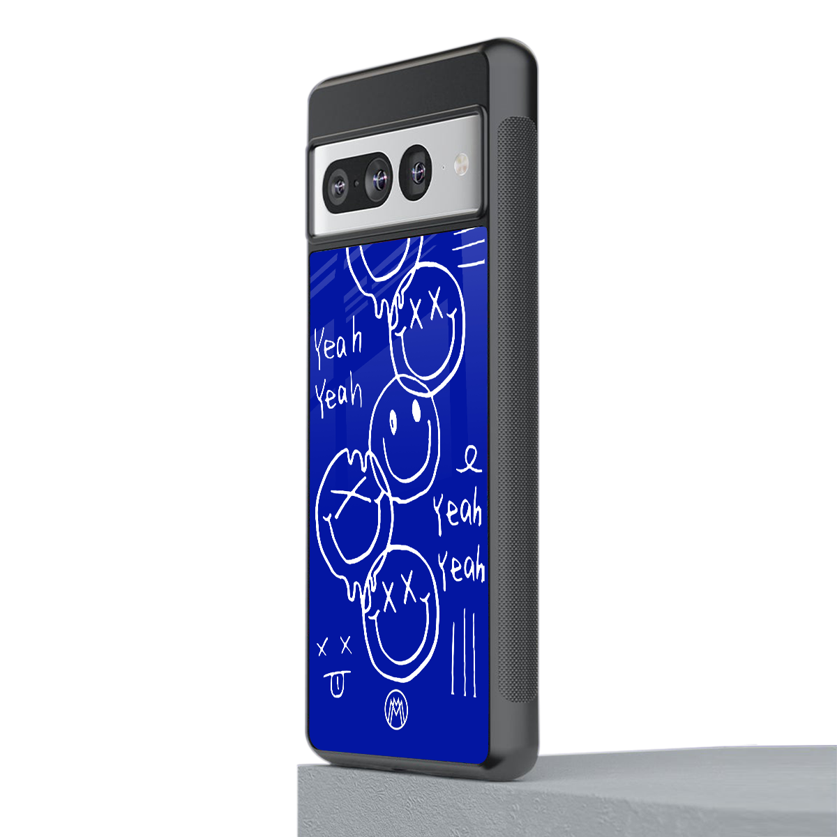 sassy smiley faces back phone cover | glass case for google pixel 7 pro