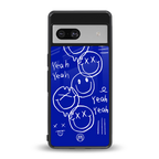 sassy smiley faces back phone cover | glass case for Google Pixel 7