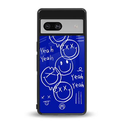 sassy smiley faces back phone cover | glass case for Google Pixel 7A