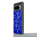sassy smiley faces back phone cover | glass case for google pixel 8 pro
