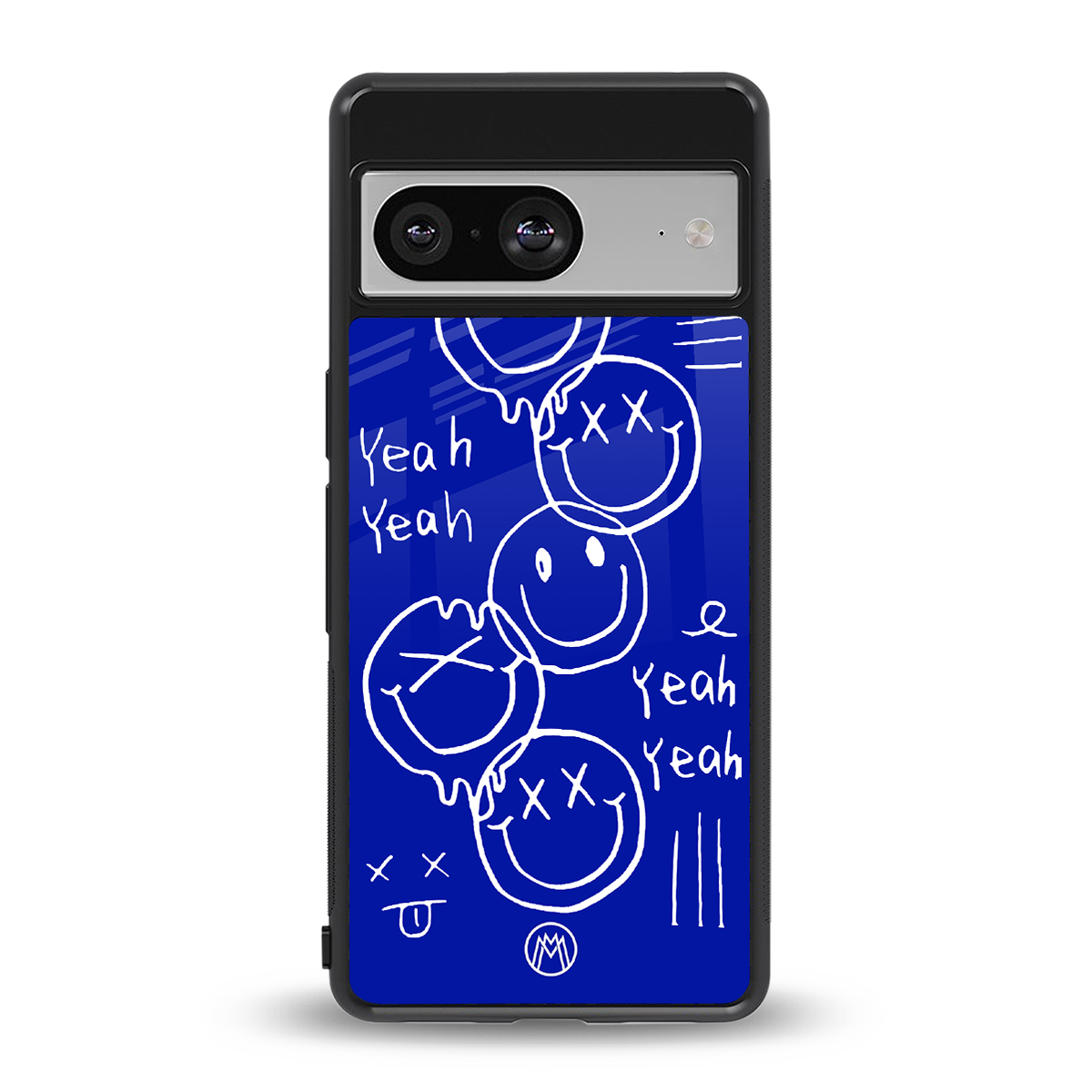 sassy smiley faces back phone cover | glass case for Google Pixel 8