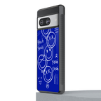 sassy smiley faces back phone cover | glass case for Google Pixel 8