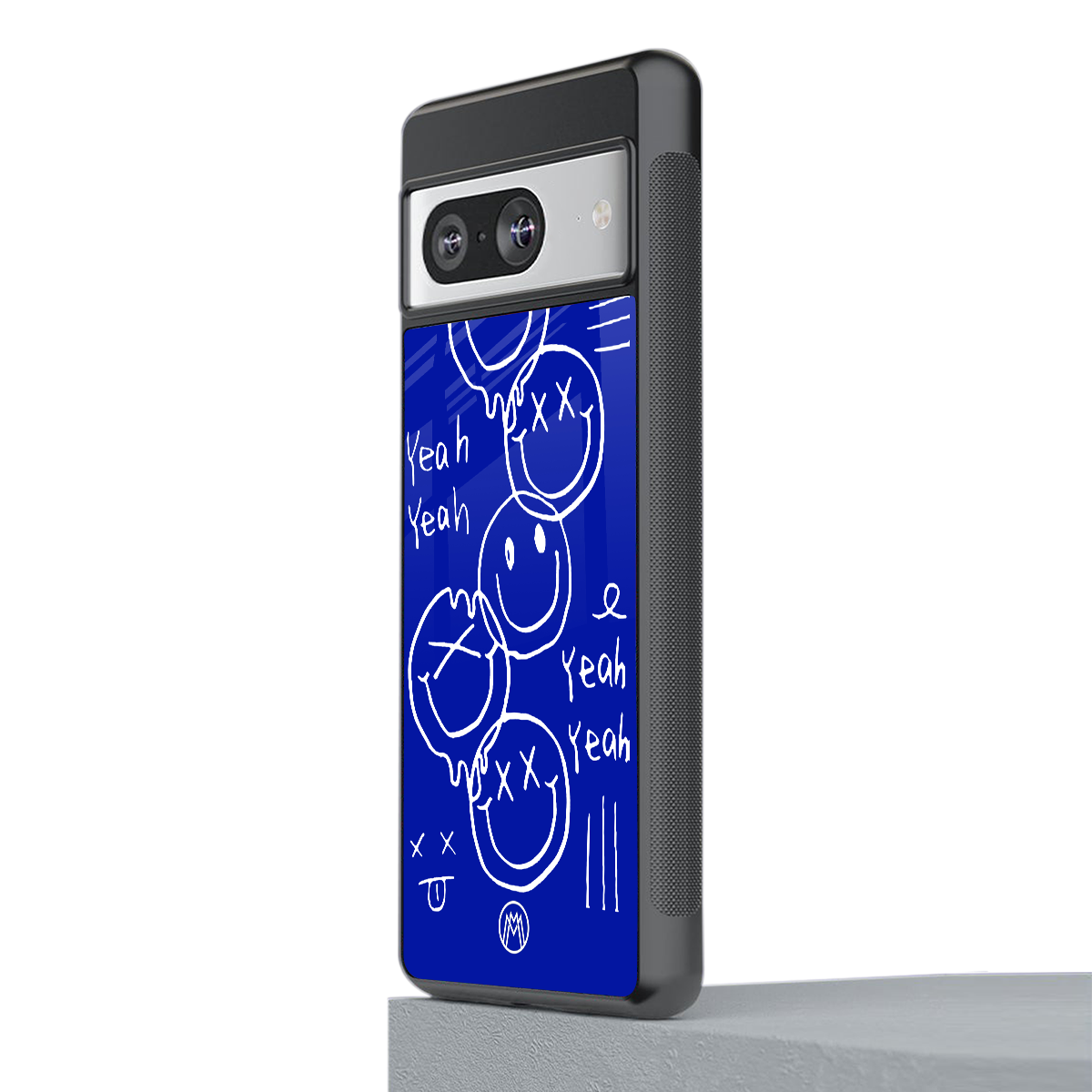 sassy smiley faces back phone cover | glass case for Google Pixel 8