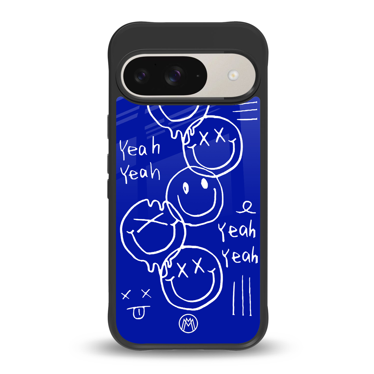 sassy smiley faces back phone cover | glass case for google pixel 9