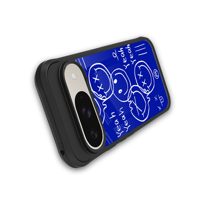 sassy smiley faces back phone cover | glass case for google pixel 9