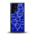 sassy smiley faces back phone cover | glass case for samsung galaxy s25 ultra