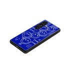 sassy smiley faces back phone cover | glass case for samsung galaxy s24 plus