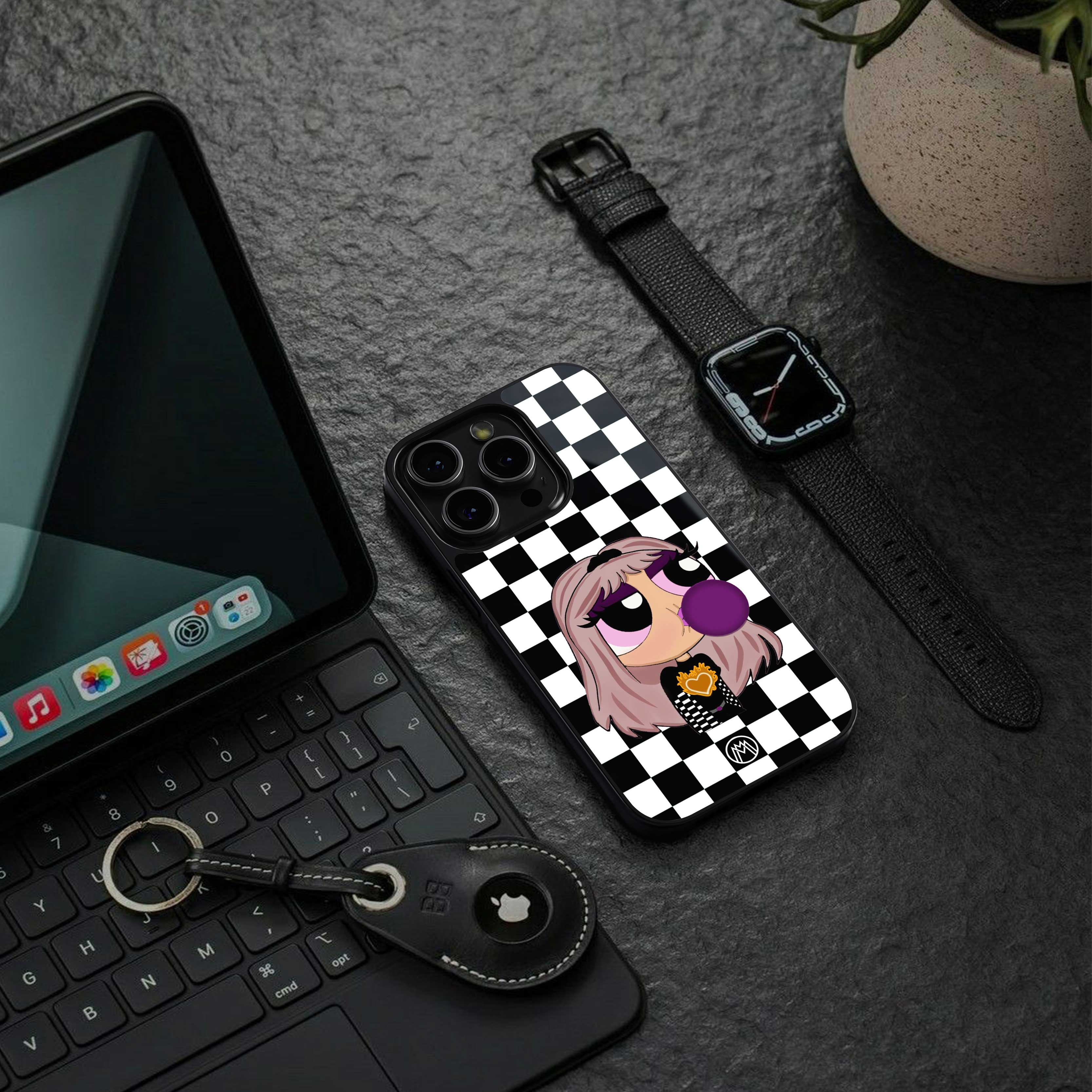 sassy chic powerpuff girls back phone cover | glass case for oneplus nord 3
