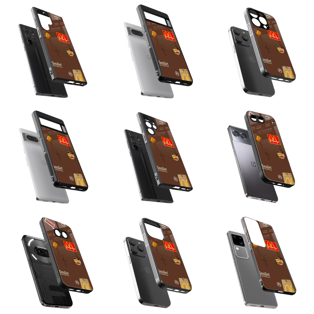 Durable Glass Back Mobile Case for iPhone, Samsung, OnePlus, Google Pixel, Redmi, Vivo, Oppo