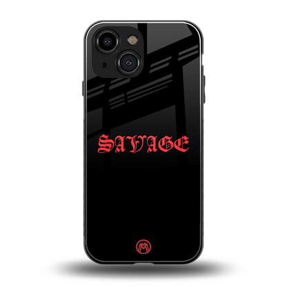 savage back phone cover | glass case for iphone 13 mini