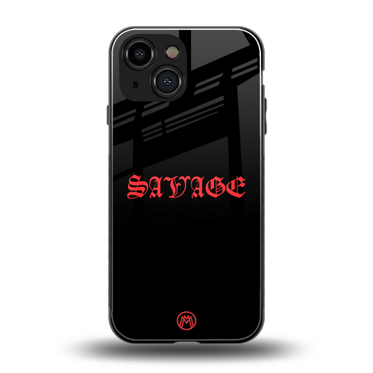 savage back phone cover | glass case for iphone 13 mini
