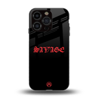 savage back phone cover | glass case for iphone 13 pro