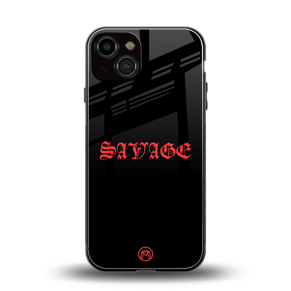 savage back phone cover | glass case for iphone 13