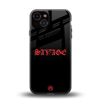 savage back phone cover | glass case for iphone 13