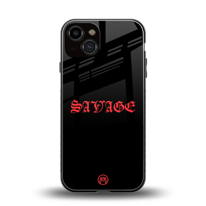 savage back phone cover | glass case for iphone 13