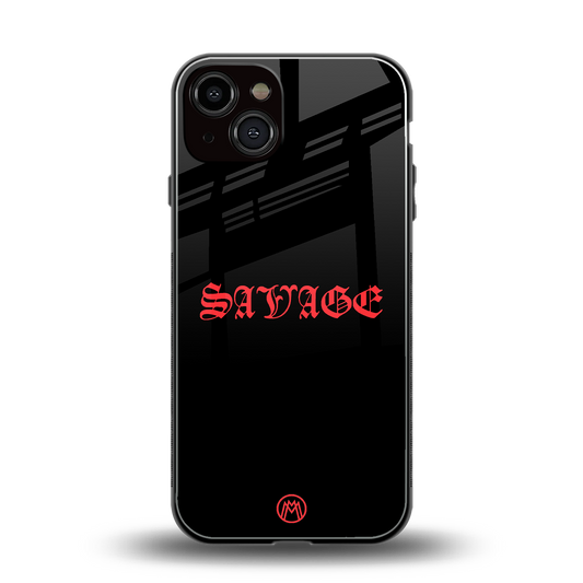savage back phone cover | glass case for iphone 13