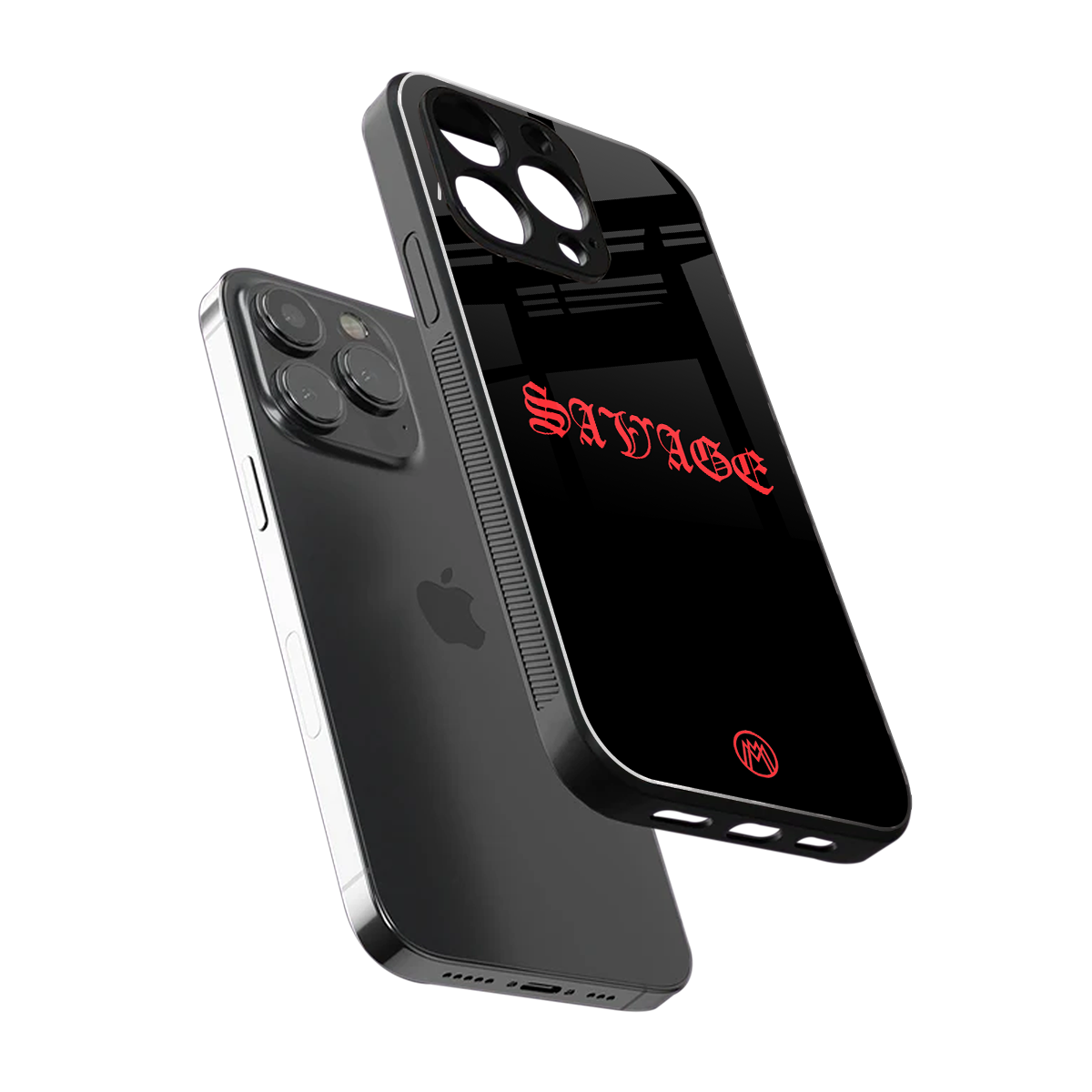 savage back phone cover | glass case for iphone 14 pro max