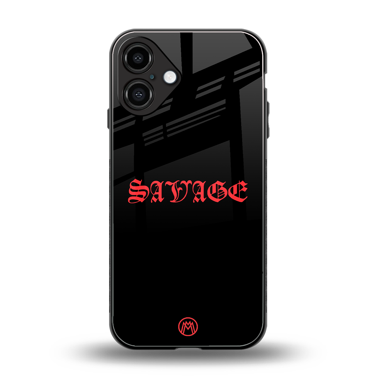 savage back phone cover | glass case for iphone 16 plus