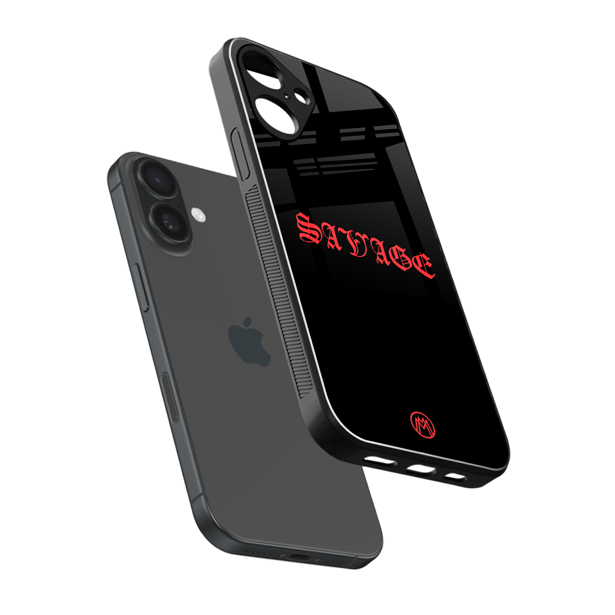 savage back phone cover | glass case for iphone 16 plus