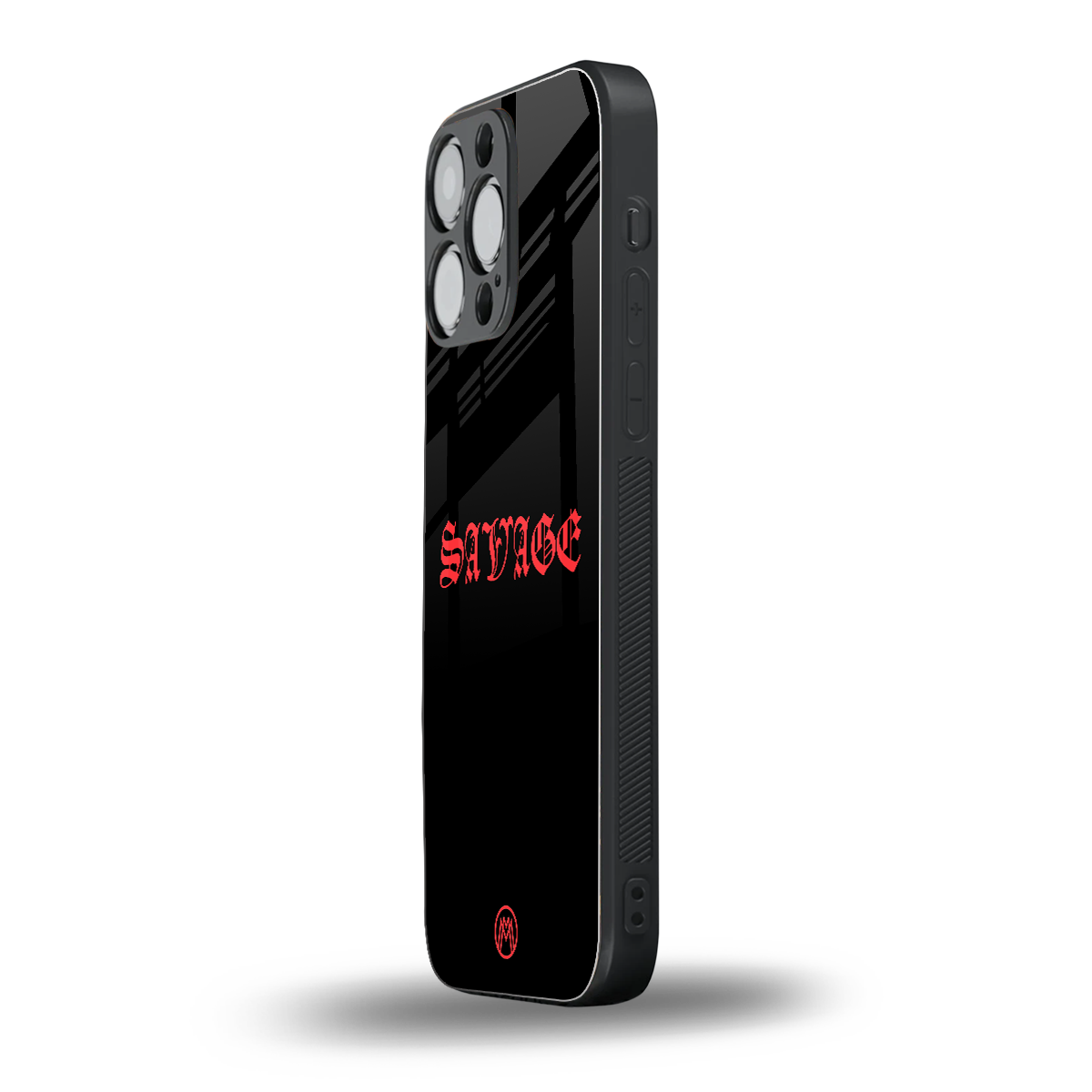 savage back phone cover | glass case for iphone 16 pro max