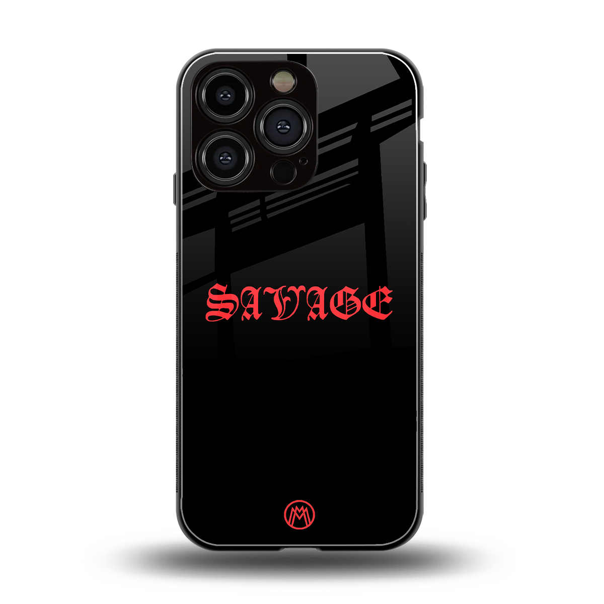 savage back phone cover | glass case for iphone 16 pro