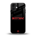savage back phone cover | glass case for iphone 16