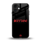 savage back phone cover | glass case for iphone 16