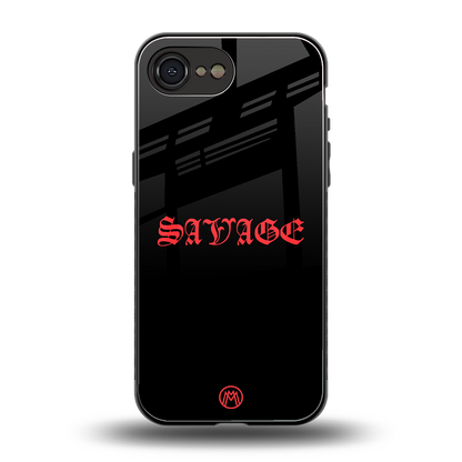 savage back phone cover | glass case for iphone 16e