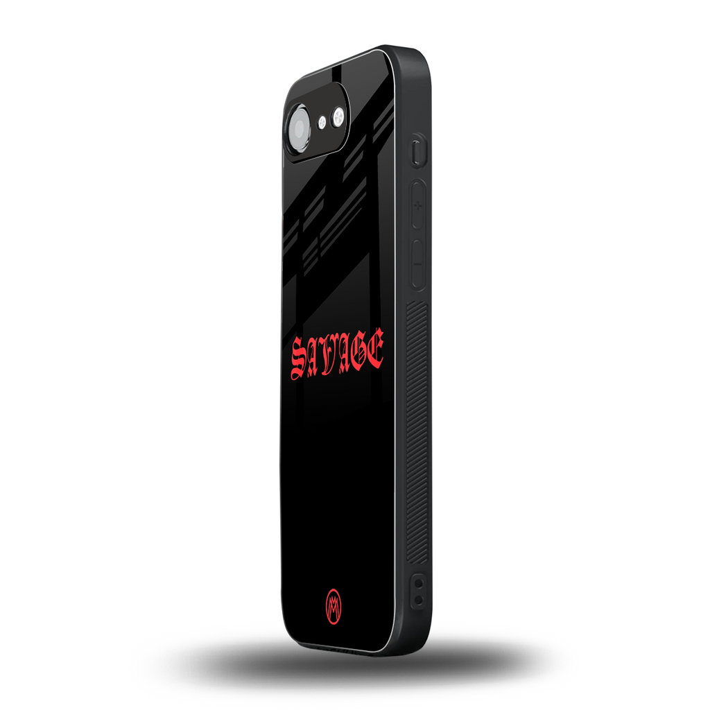 savage back phone cover | glass case for iphone 16e