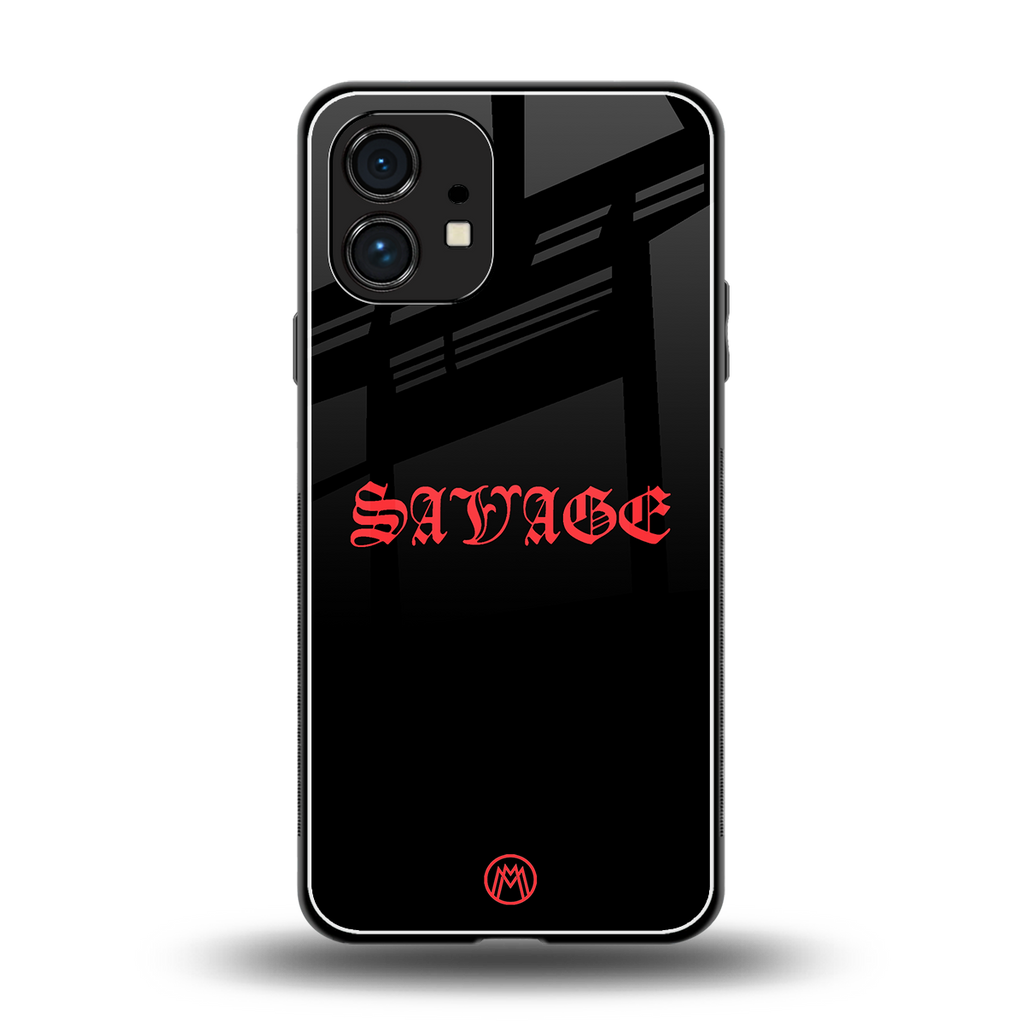 savage back phone cover | glass case for nothing phone 1