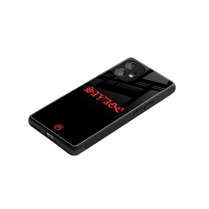 savage back phone cover | glass case for nothing phone 1