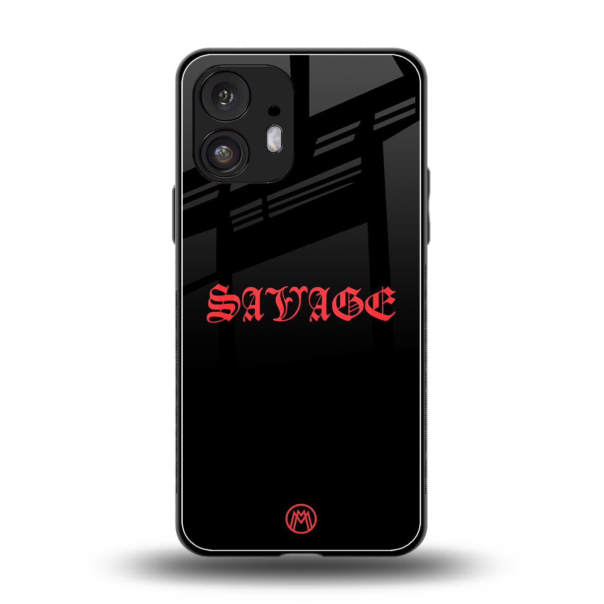 savage back phone cover | glass case for nothing phone 2