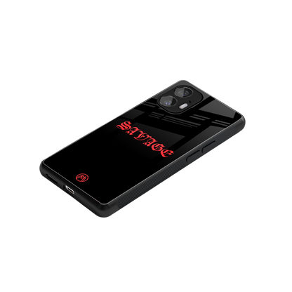 savage back phone cover | glass case for nothing phone 2