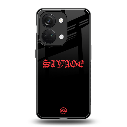 savage back phone cover | glass case for oneplus nord 3
