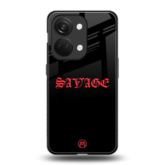savage back phone cover | glass case for oneplus nord 3