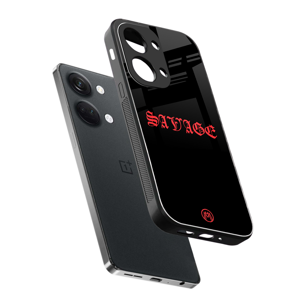 savage back phone cover | glass case for oneplus nord 3