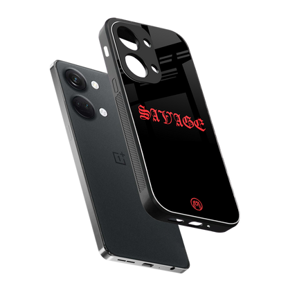 savage back phone cover | glass case for oneplus nord 3