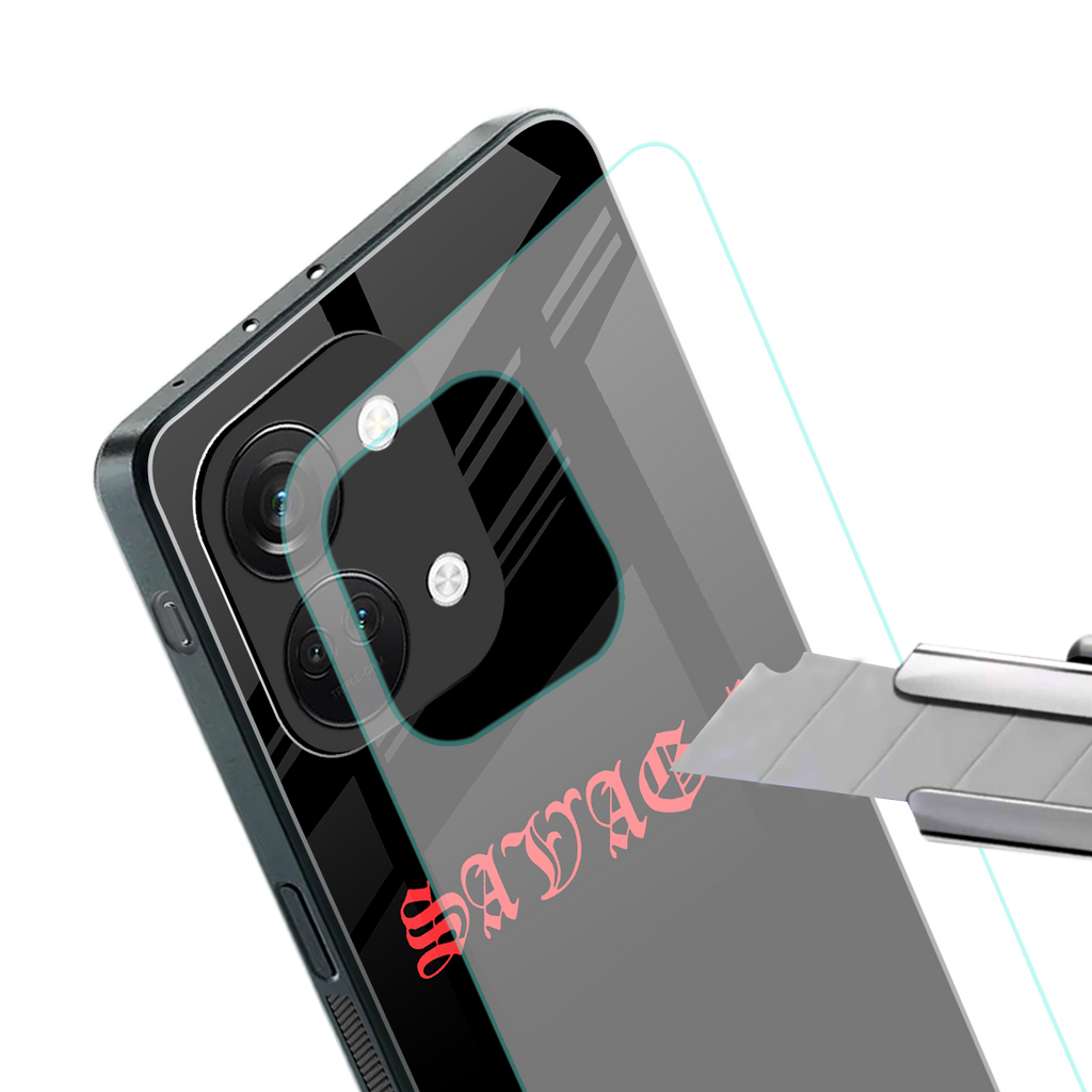 savage back phone cover | glass case for oneplus nord 3