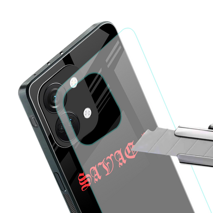 savage back phone cover | glass case for oneplus nord 3
