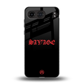 savage back phone cover | glass case for oneplus nord 4