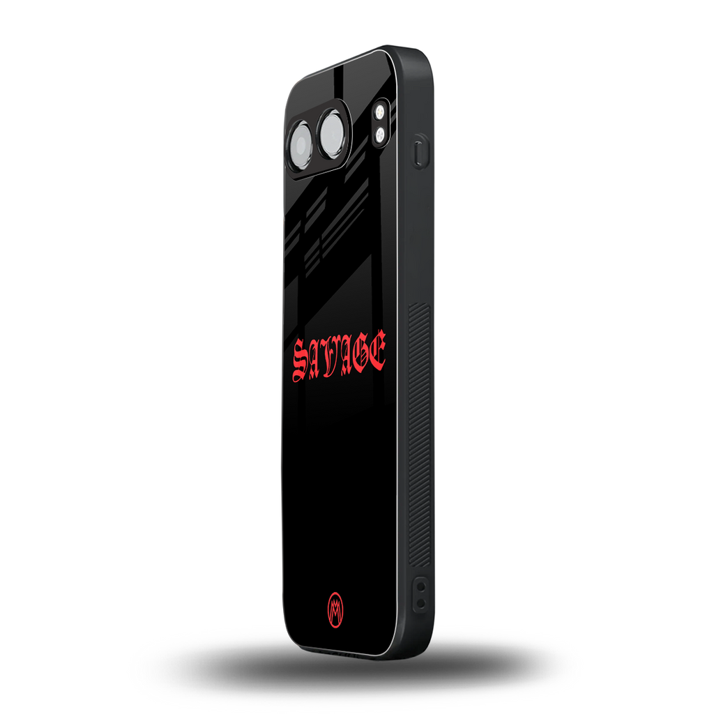 savage back phone cover | glass case for oneplus nord 4