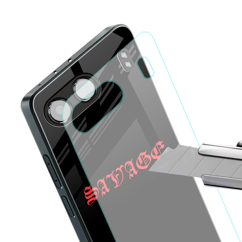 savage back phone cover | glass case for oneplus nord 4