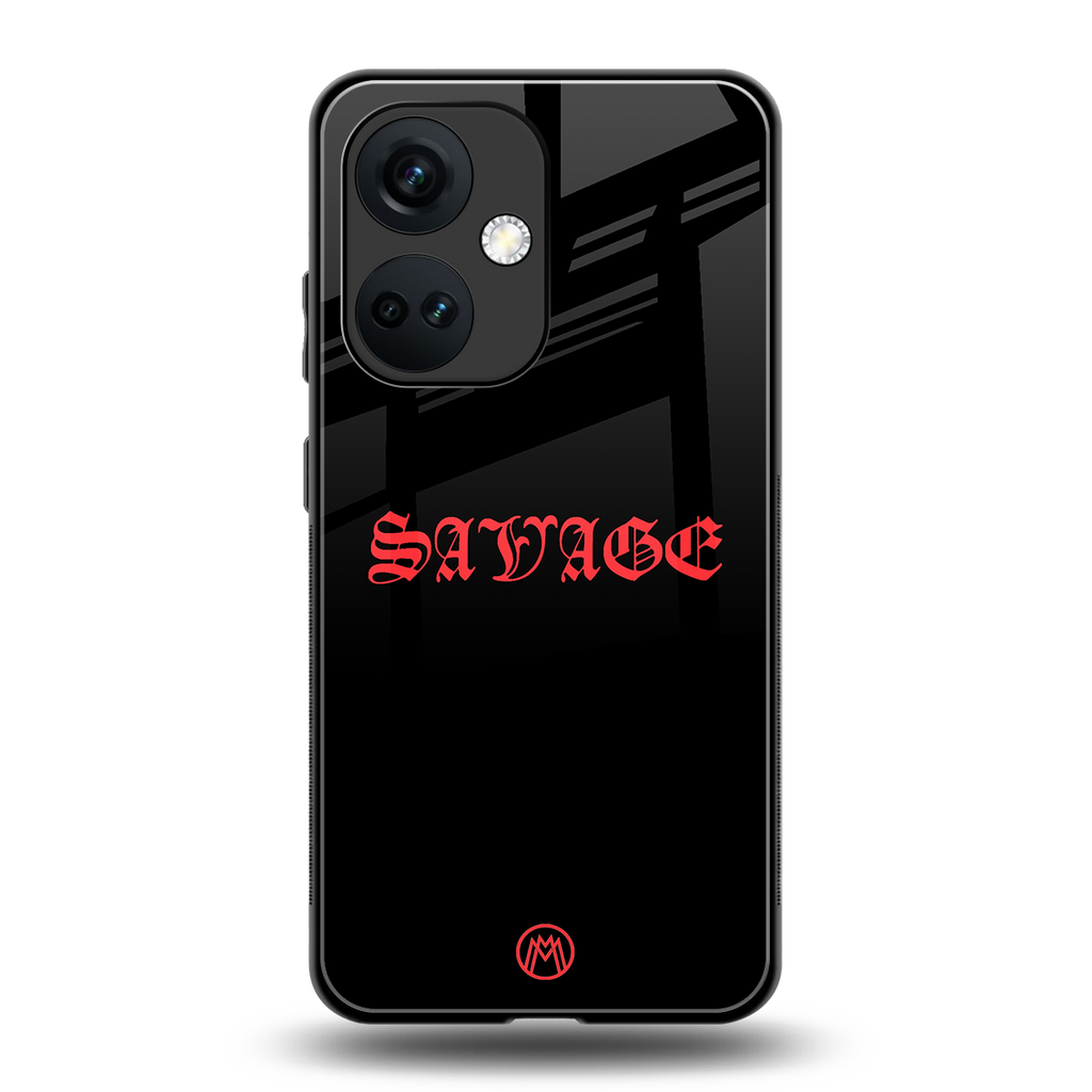 savage back phone cover | glass case for oneplus nord ce 3