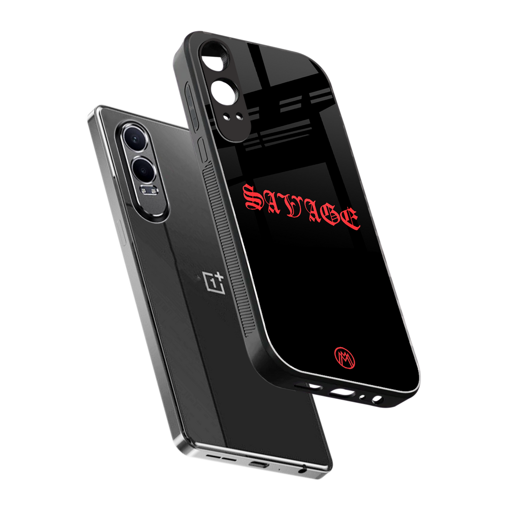 savage back phone cover | glass case for oneplus nord ce 4 lite