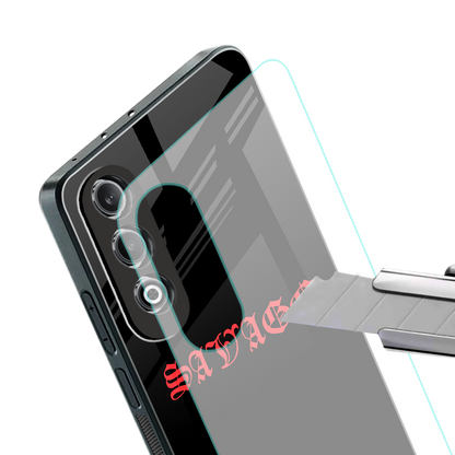 savage back phone cover | glass case for oneplus nord ce 4