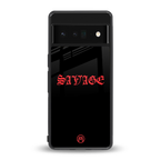 savage back phone cover | glass case for google pixel 6 pro