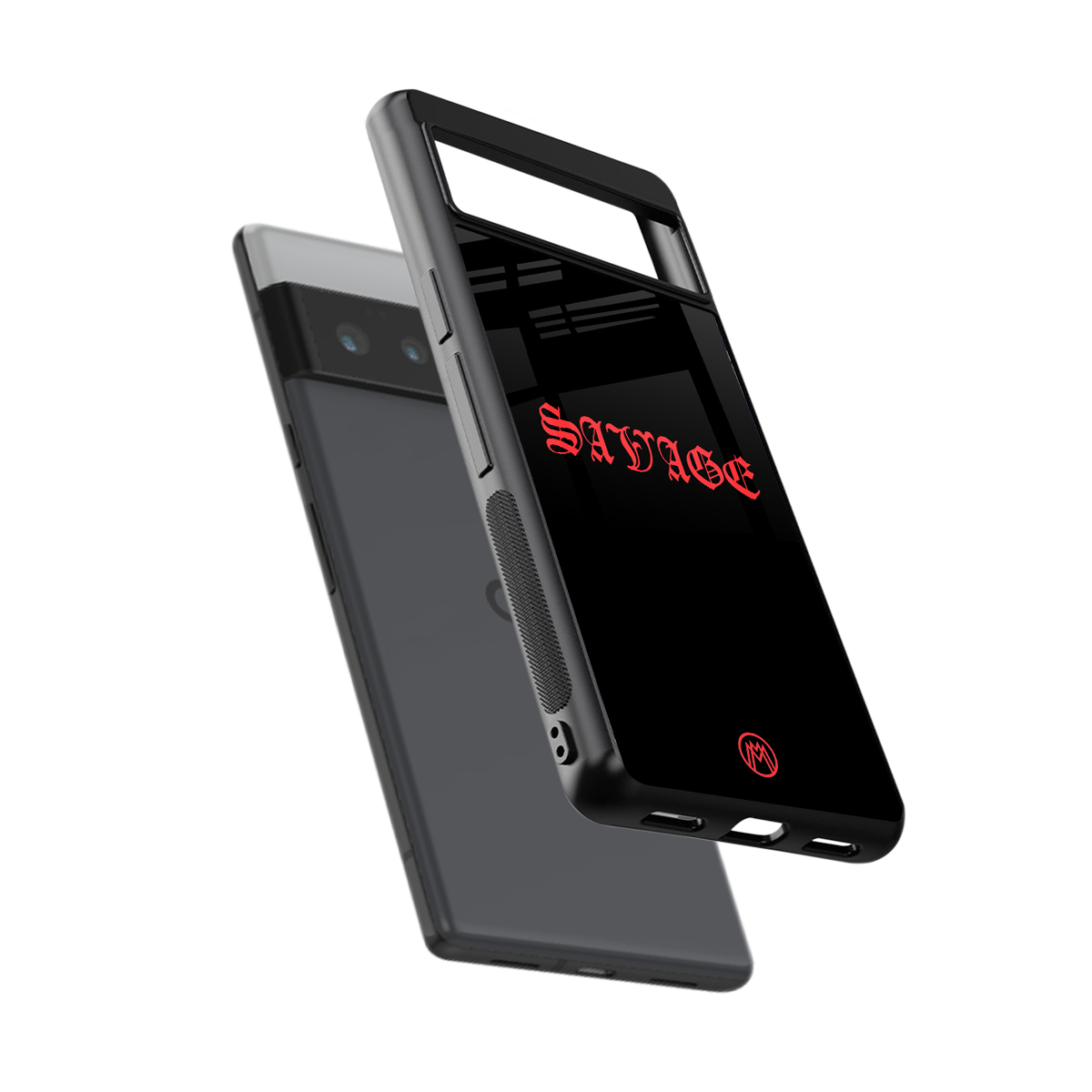 savage back phone cover | glass case for google pixel 6 pro