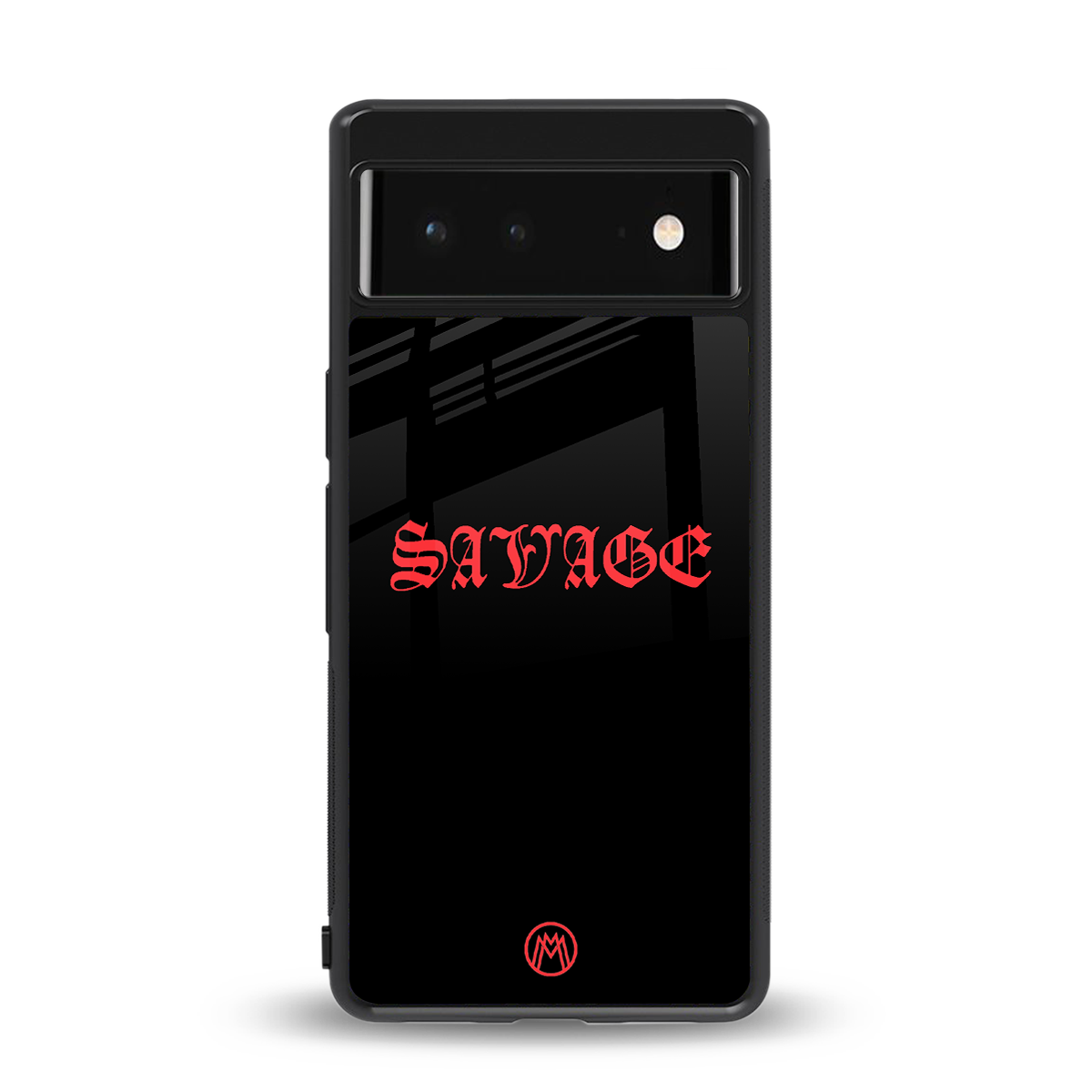 savage back phone cover | glass case for google pixel 6