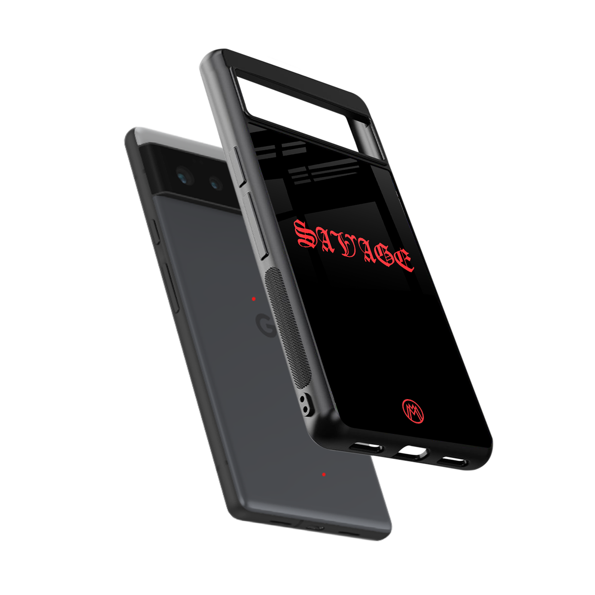 savage back phone cover | glass case for google pixel 6