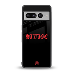 savage back phone cover | glass case for google pixel 7 pro